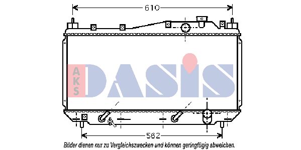 AKS DASIS radiatorius, variklio aušinimas 100025N